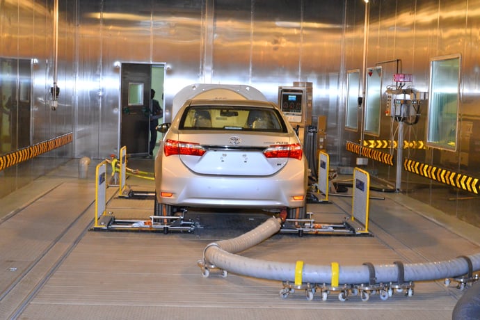 chamber for emissions testing for ICAT_India