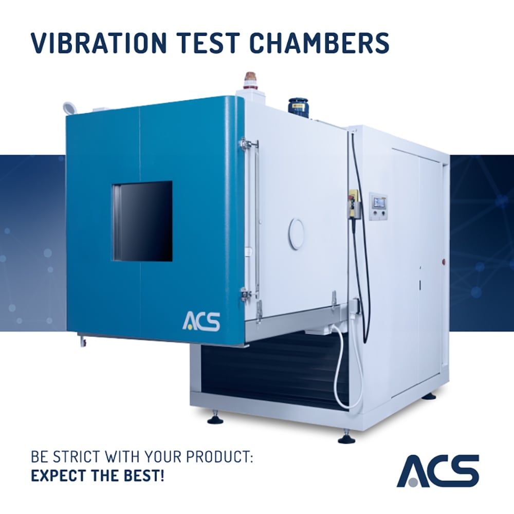 camere climatiche ACS per prove di vibrazione ideali per industria packaging